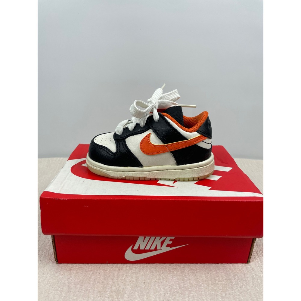Nike Dunk Low PRM Halloween Sail Starfish Black‎ Toddler 4C DM0717-100 Sneaker